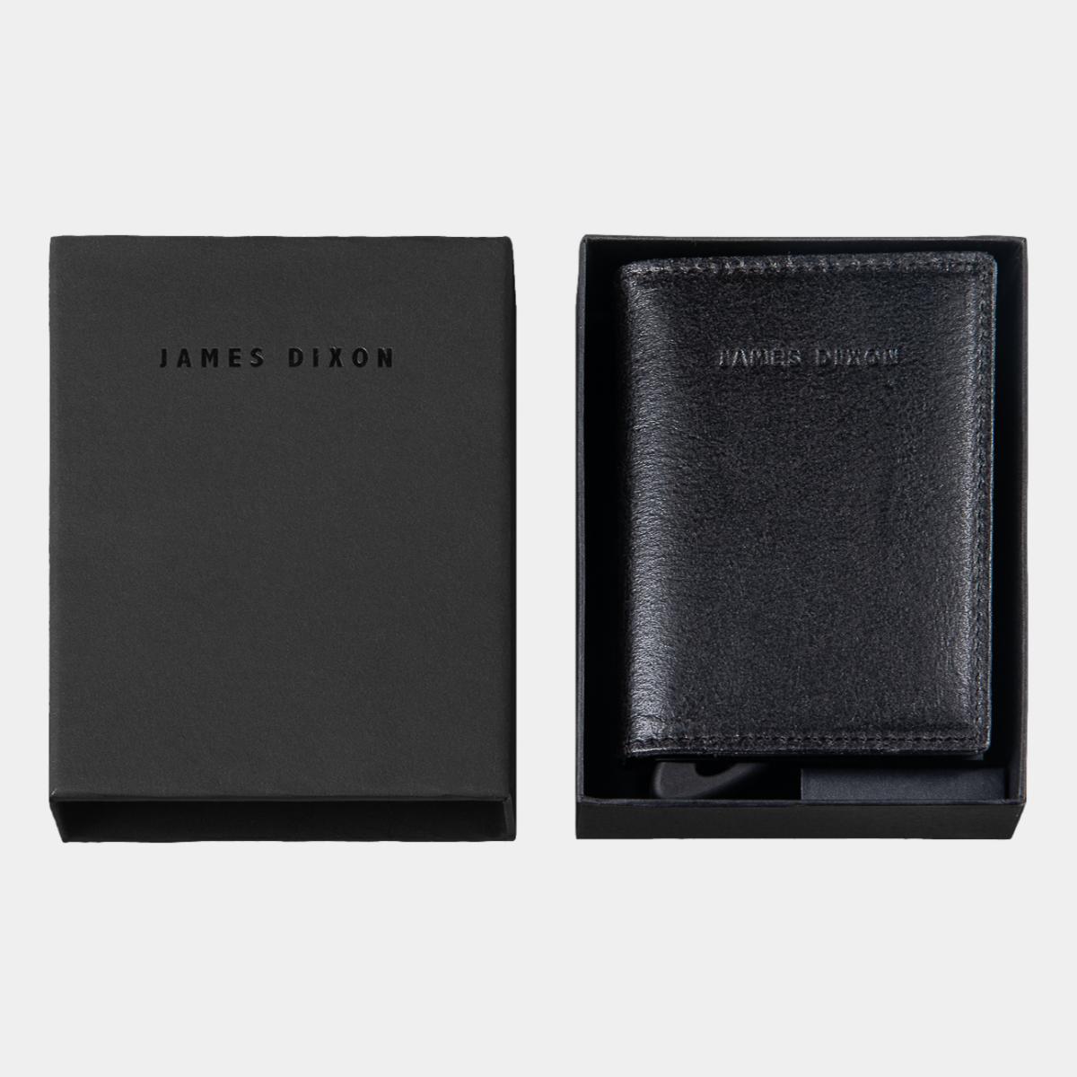 jd0188 james dixon puro raw all black coin pocket wallet box