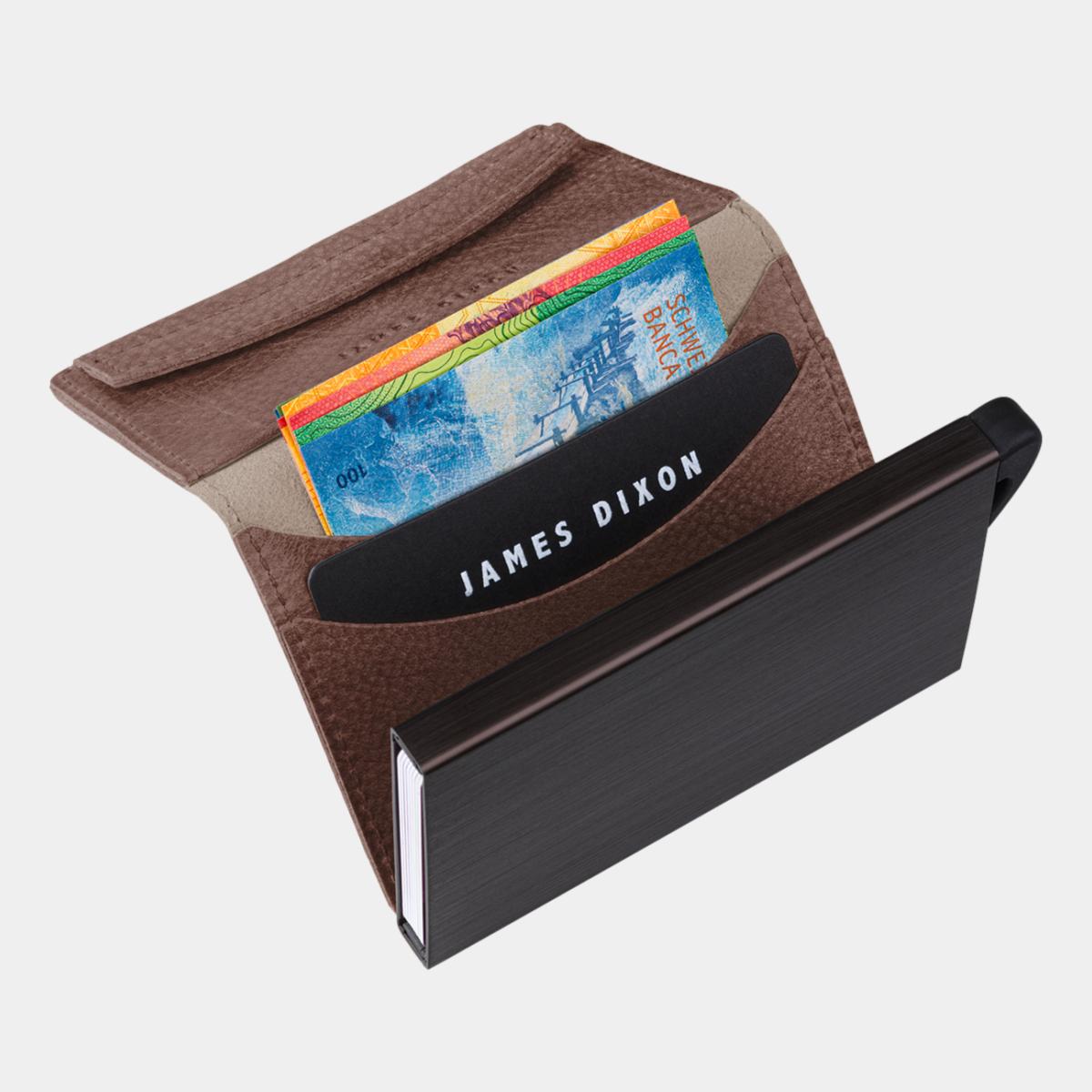 jd0199 james dixon puro grace cacao brown coin pocket wallet notes