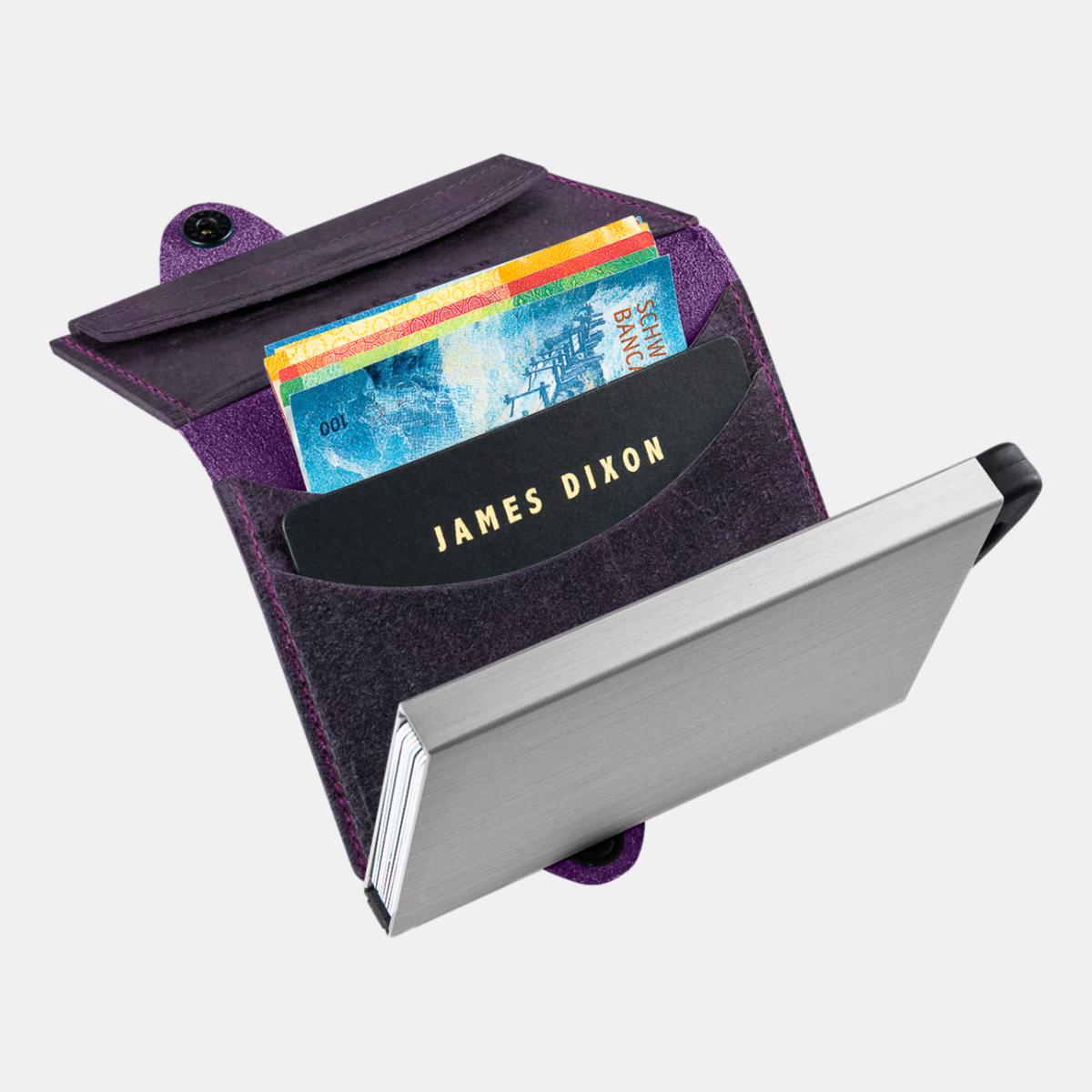 jd0209 jamed dixon boton raw purple coin pocket wallet notes