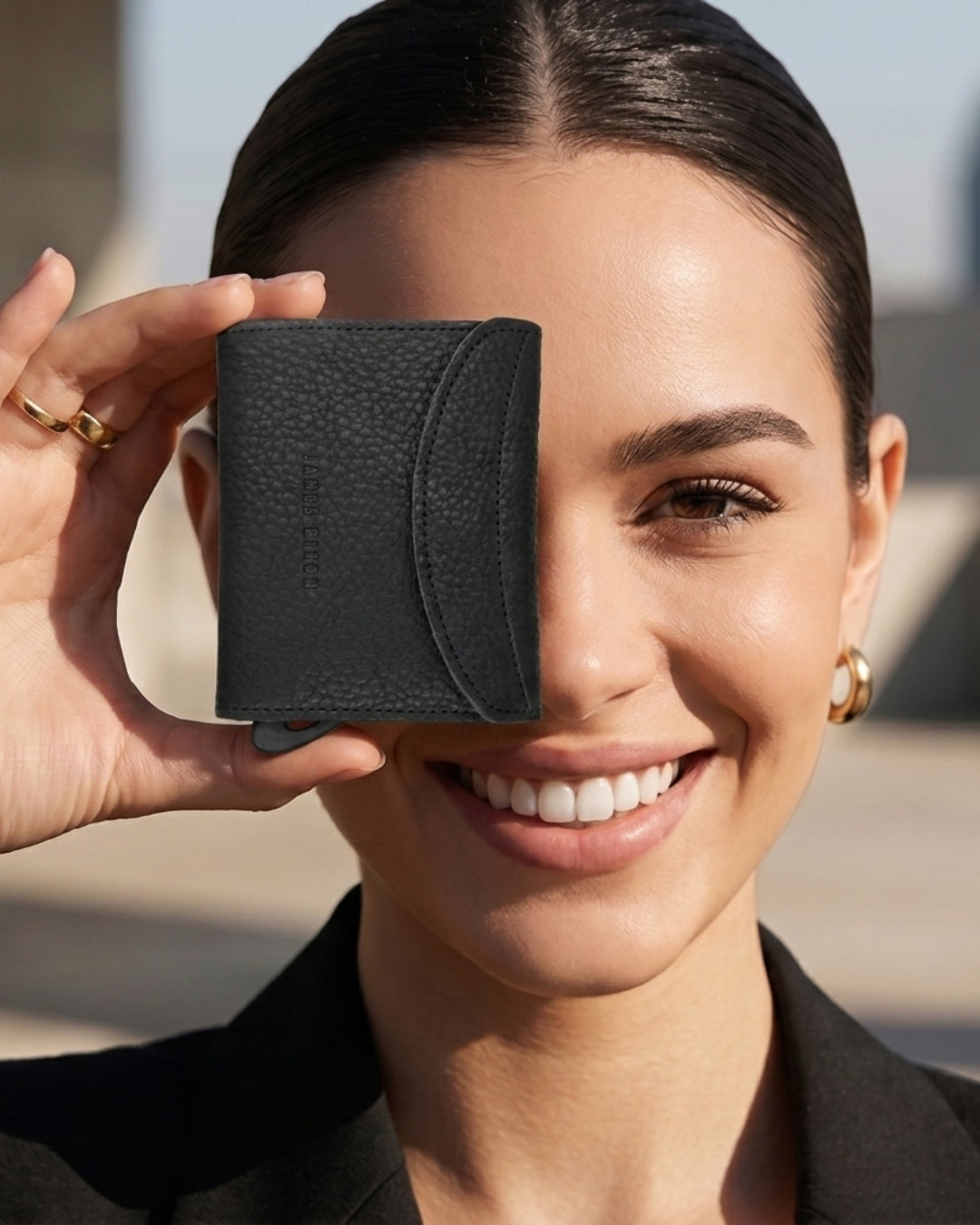 All Black - Grace - Monedero - Solapa - Cartera