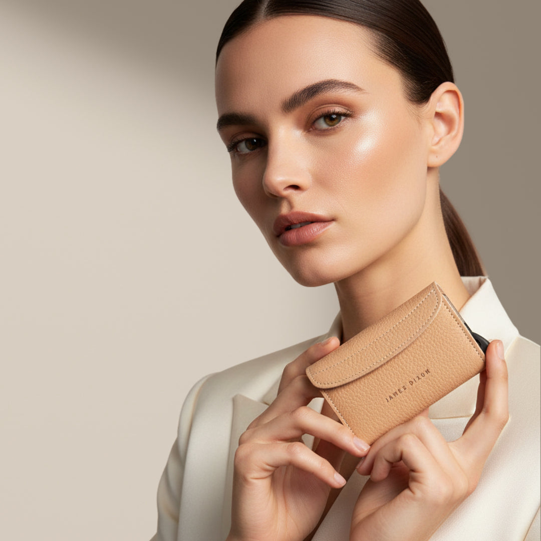 Taupe - Grace - Coin Pocket - Flap - Wallet