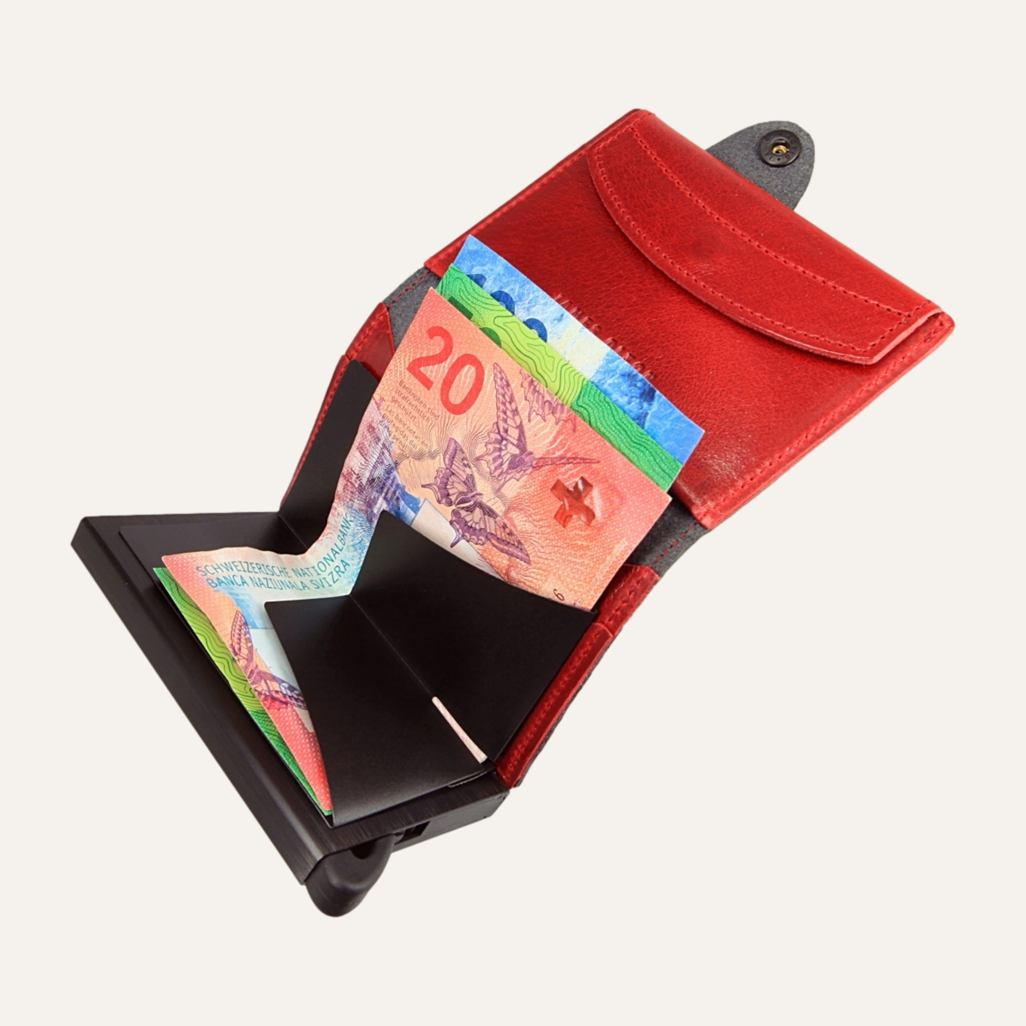Black/Red Devil - Classic - Coin Pocket - Snap - Wallet