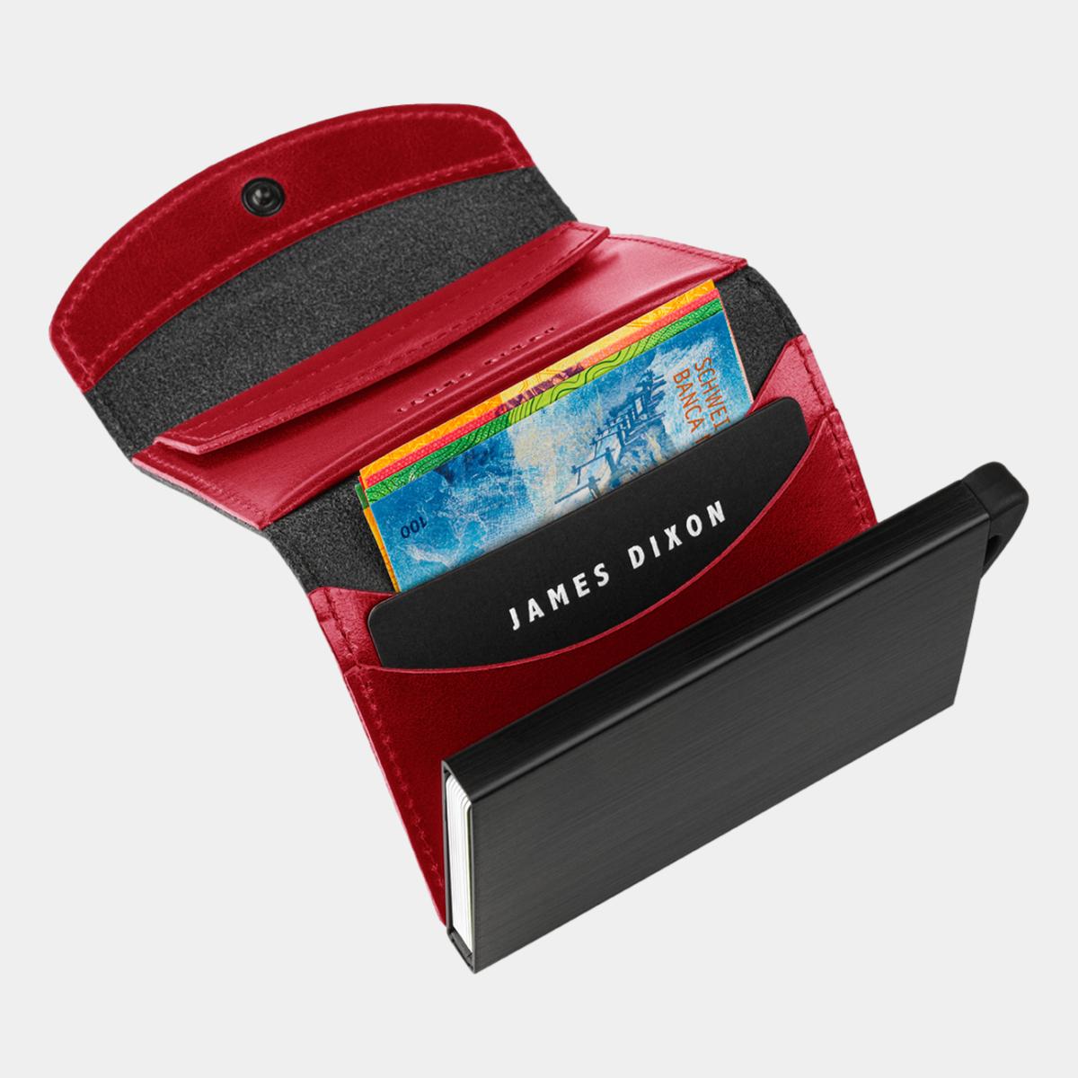 jd0225 james dixon grande classic black devil red coin pocket wallet notes