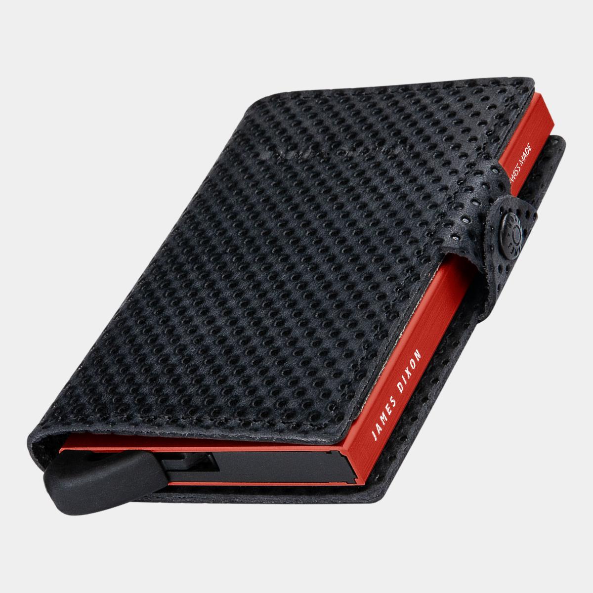 James Dixon Slim RFID Wallet, Black/Red, Racing, Snap