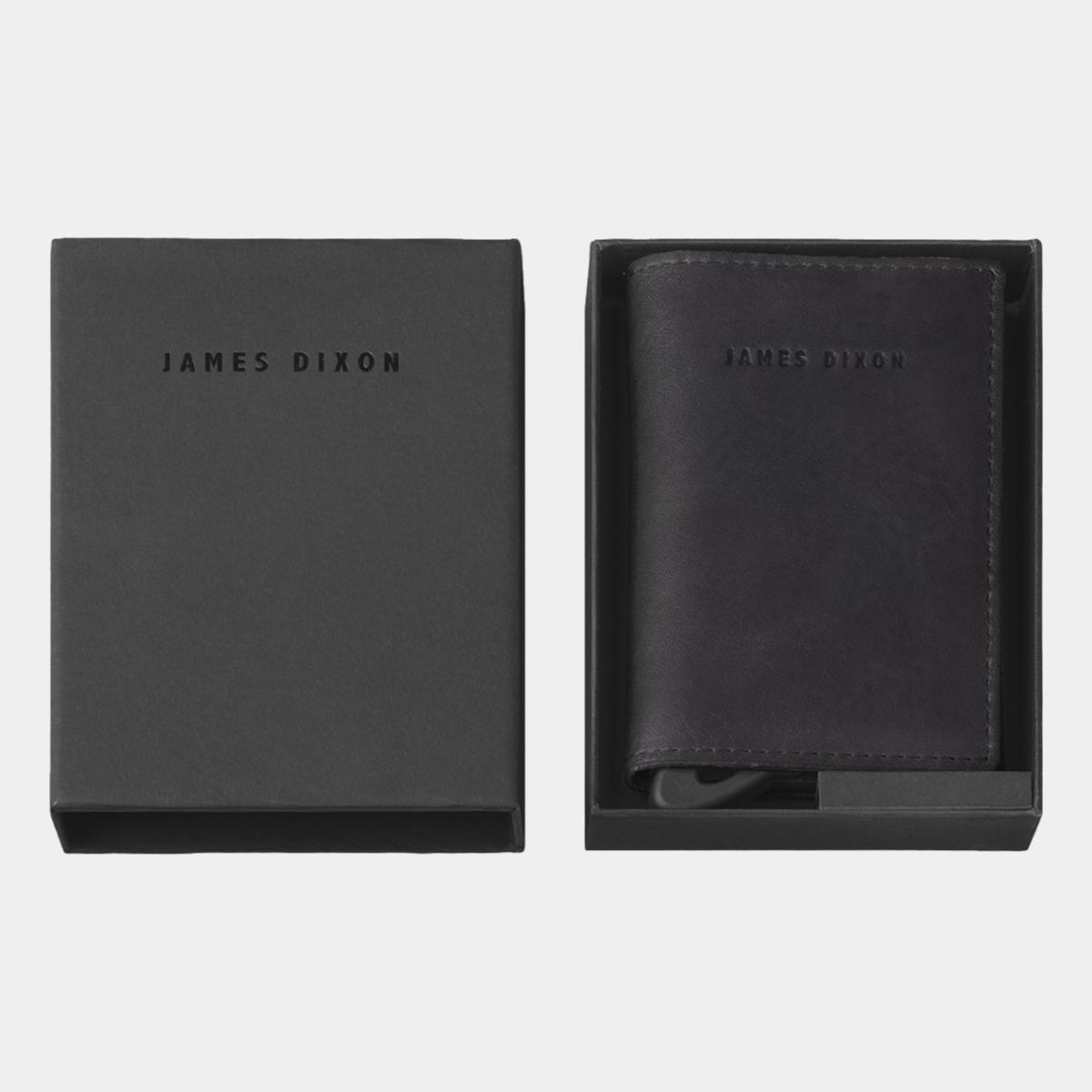 jd0234 james dixon puro vintage all black coin pocket wallet box