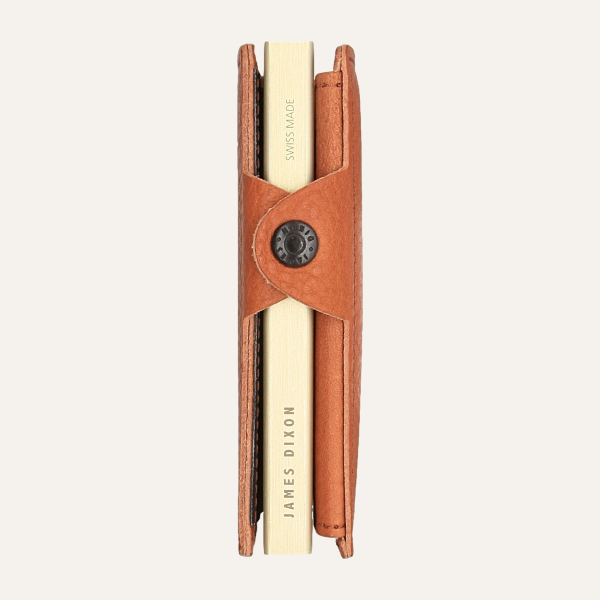 Havana Brown/Gold - Grace - Münzfach - Knopf - Portemonnaie