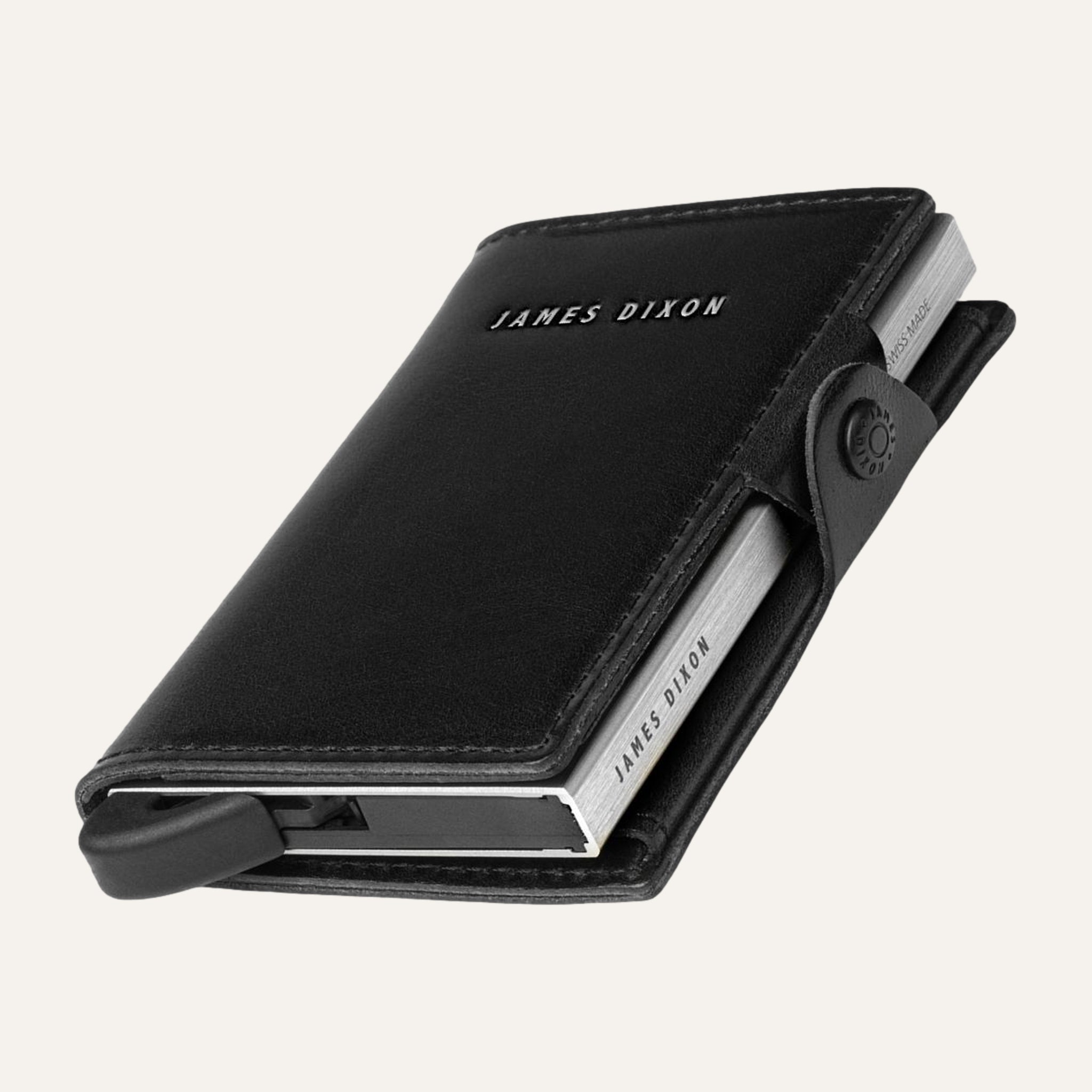 Black/Silver - Classic - Coin Pocket - Snap - Wallet