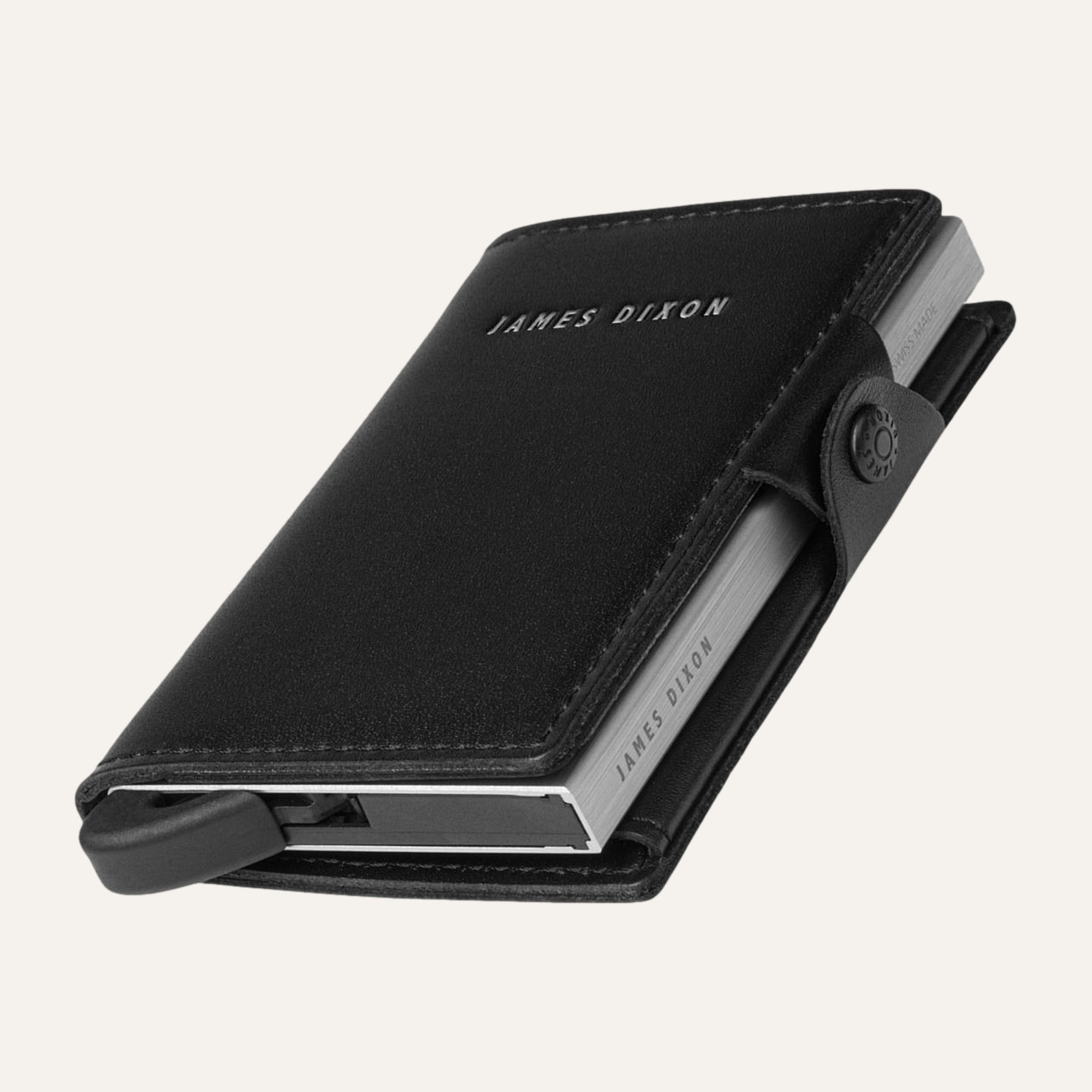 Black/Silver - One - Coin Pocket - Snap - Wallet