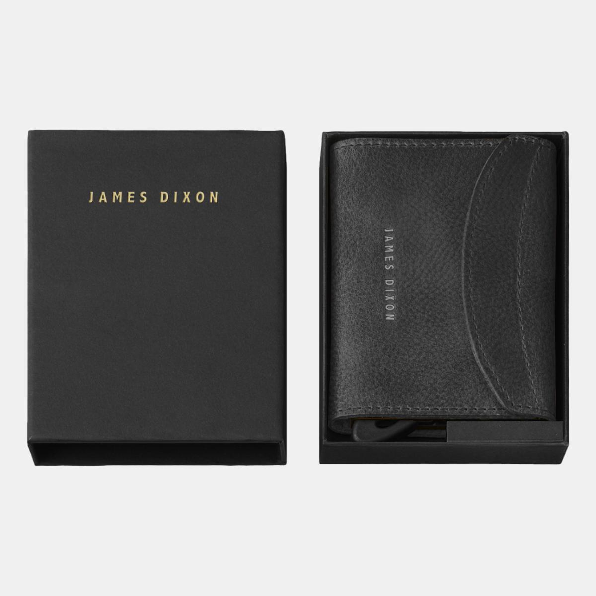 jd0298 james dixon grande grace black silver coin pocket wallet box