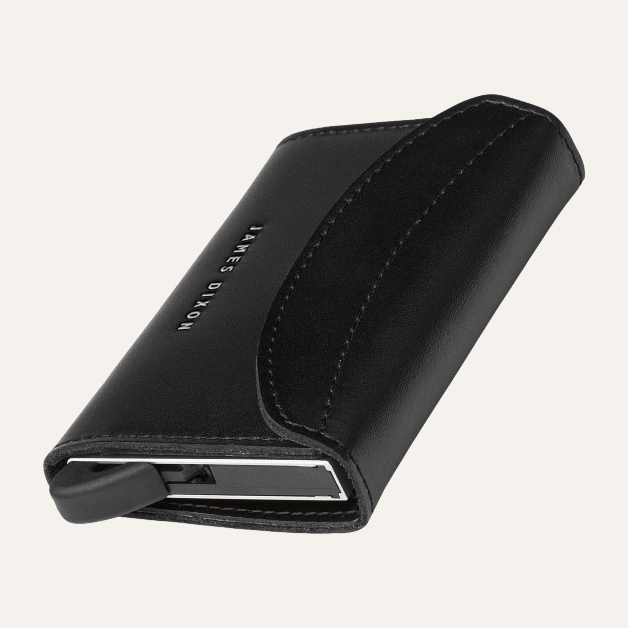 James Dixon Slim RFID Wallet, Black, One, Coin Pocket, Flap