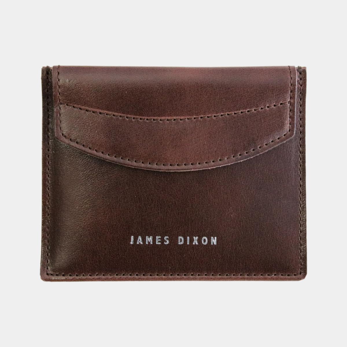 jd0330 james dixon poco classic cacao brown coin pocket wallet front