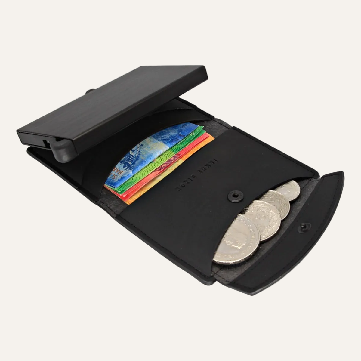Black - Nautica - Coin Pocket - Snap - Wallet