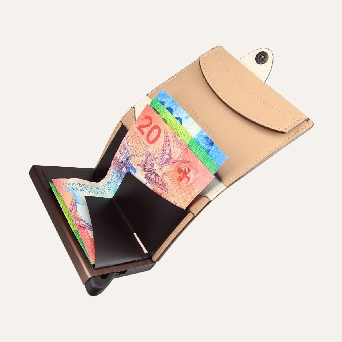 Beige Sand - Nautica - Coin Pocket - Snap - Wallet