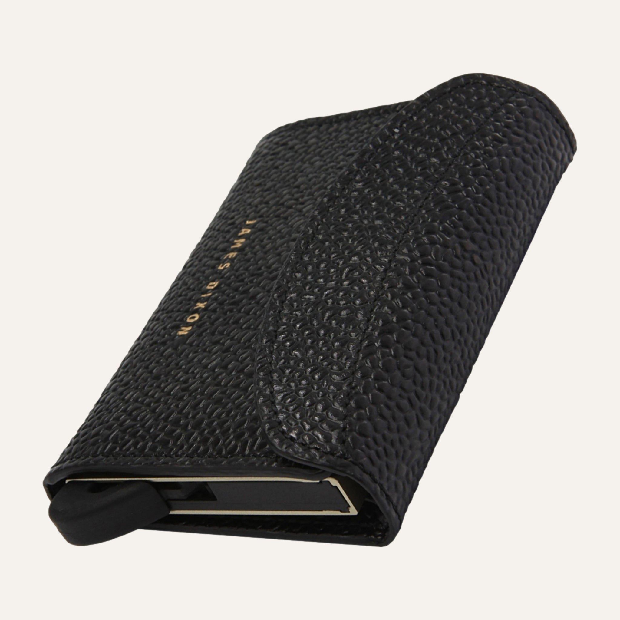 Black/Gold - Caviar - Coin Pocket - Flap - Wallet