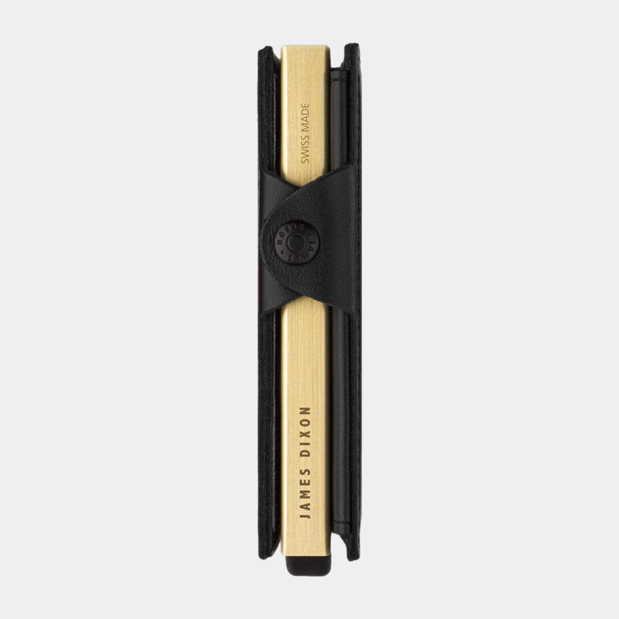 Black/Gold Switzerland - One - Coin Pocket - Snap - Wallet