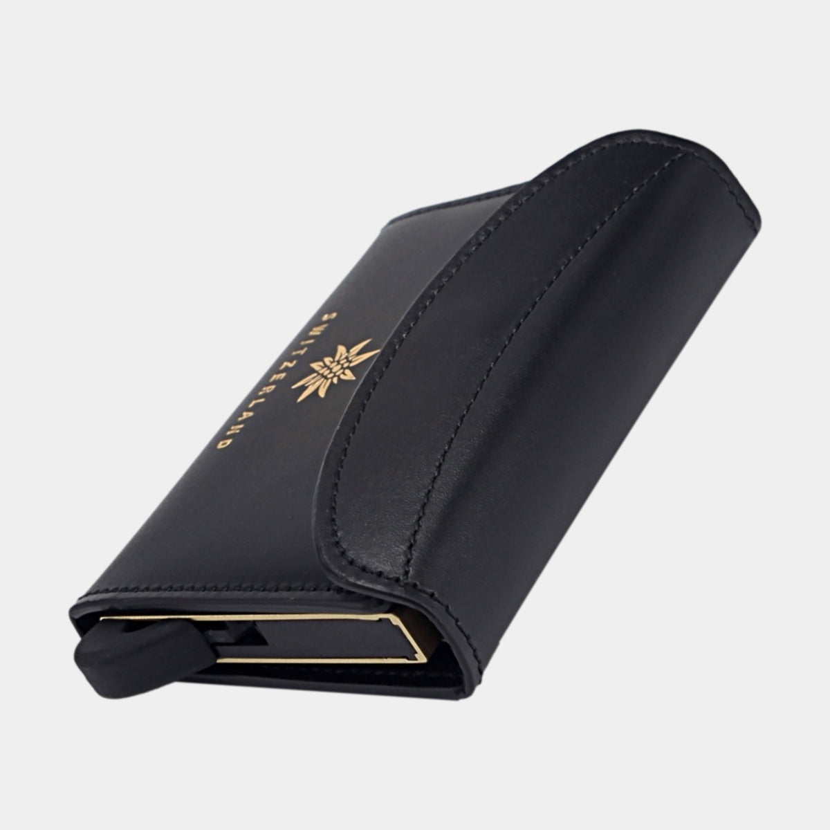 Black/Gold Switzerland - One - Monedero - Solapa - Cartera