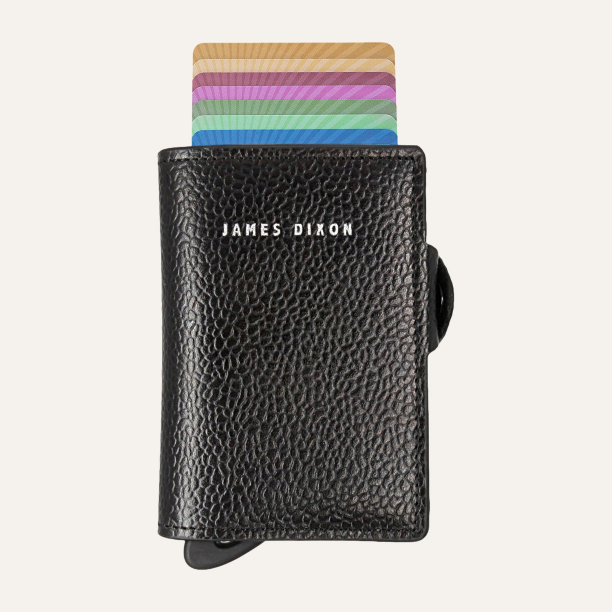 Black/Silver - Caviar - Münzfach - Knopf - Portemonnaie
