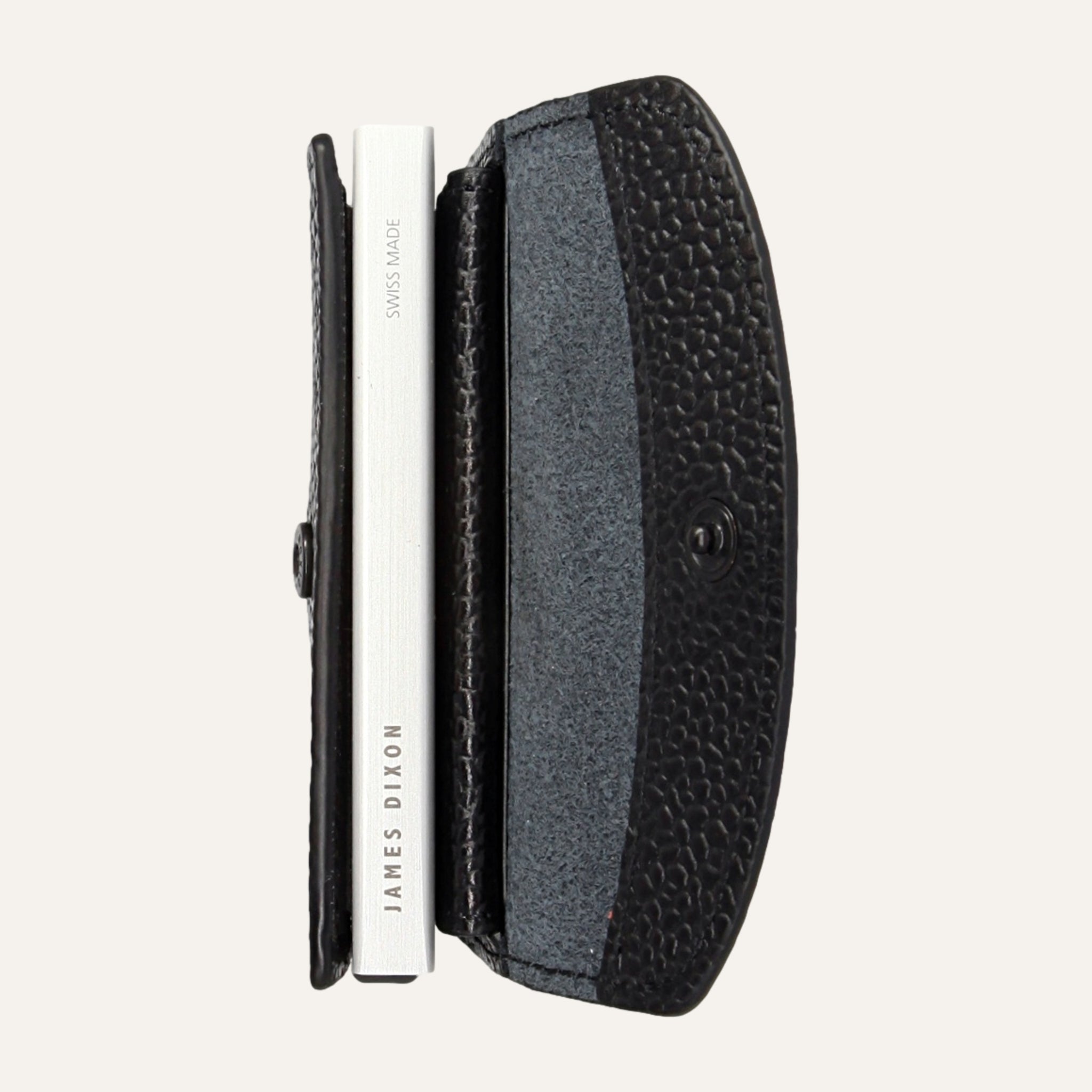Black/Silver - Caviar - Münzfach - Lasche - Portemonnaie