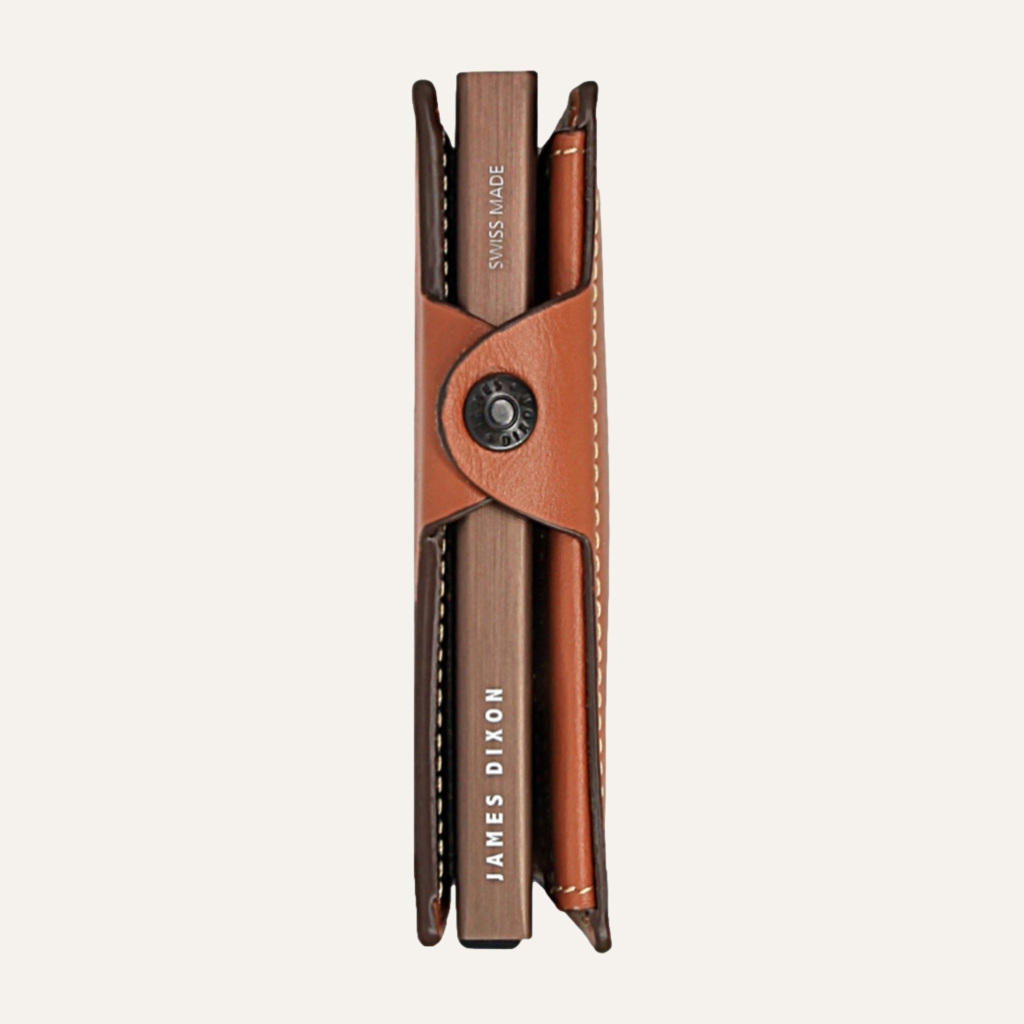 Light Brown Caramel - One - Coin Pocket - Snap - Wallet