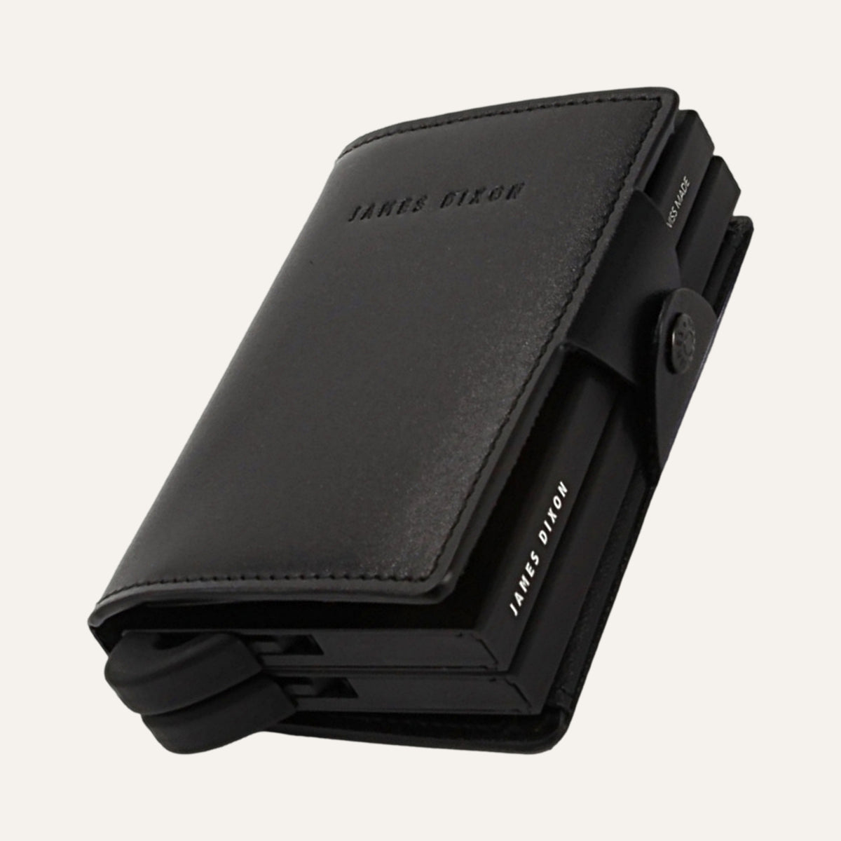 Black - One - XL - Coin Pocket - Snap - Wallet