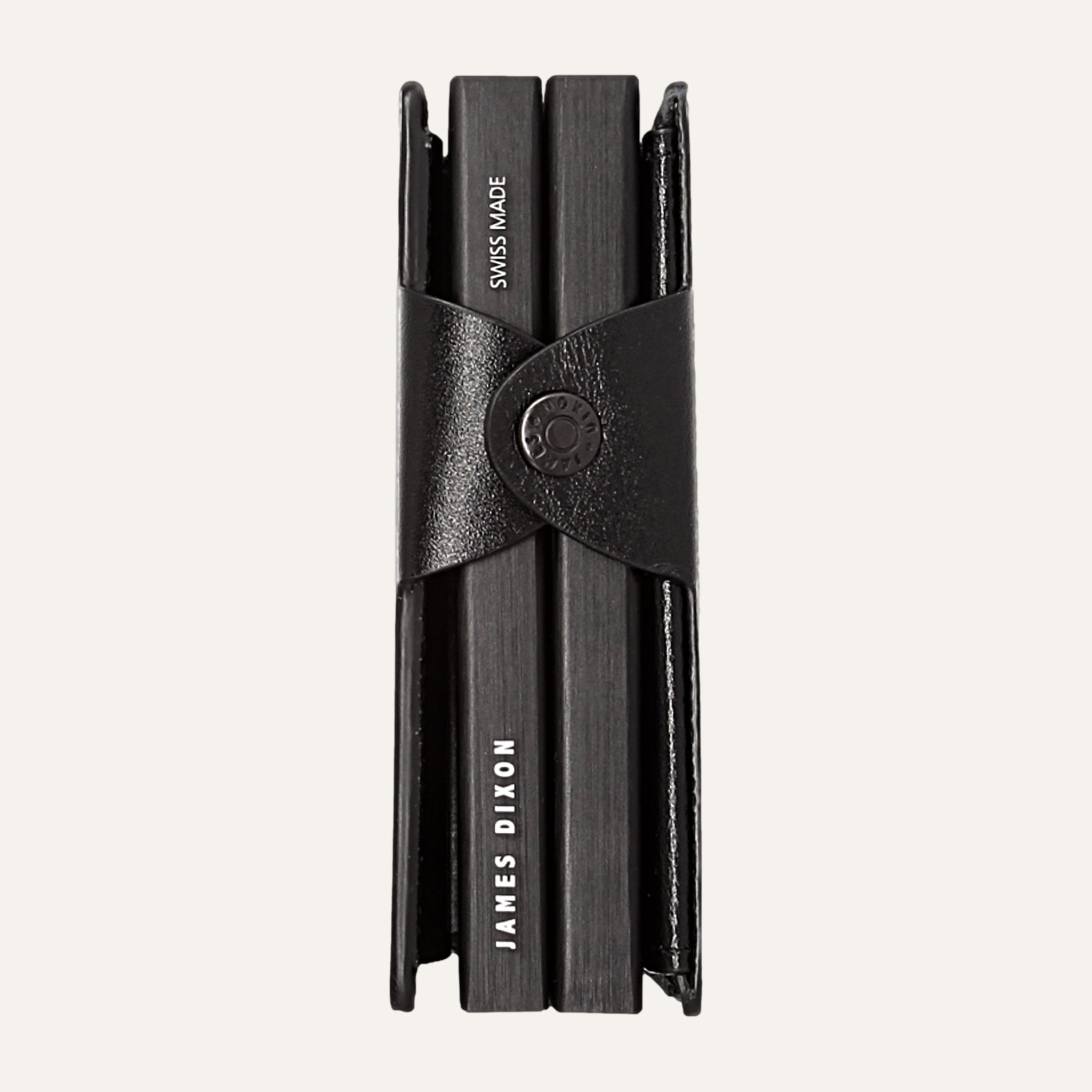 Black - One - XL - Coin Pocket - Snap - Wallet