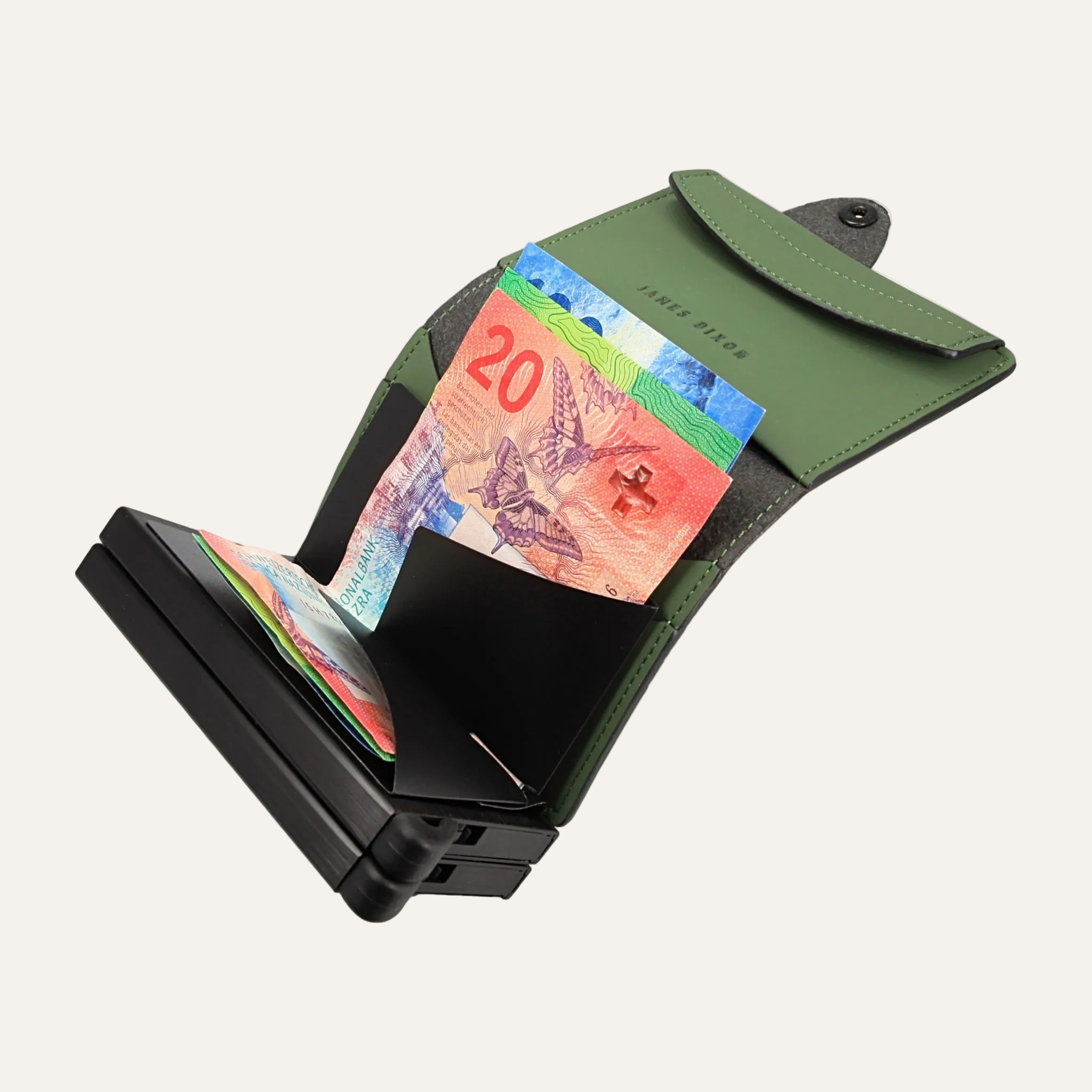 Green - Nautica - XL - Monnaie - Bouton - Porte-cartes
