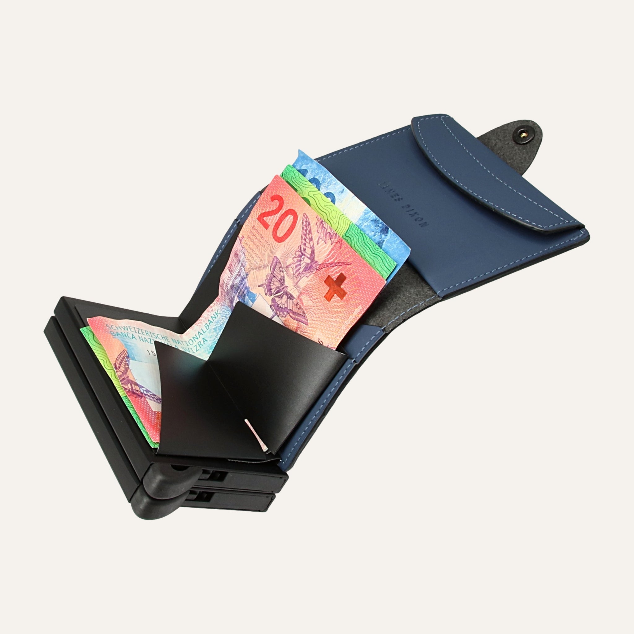 Green - Nautica - XL - Münzfach - Knopf - Portemonnaie