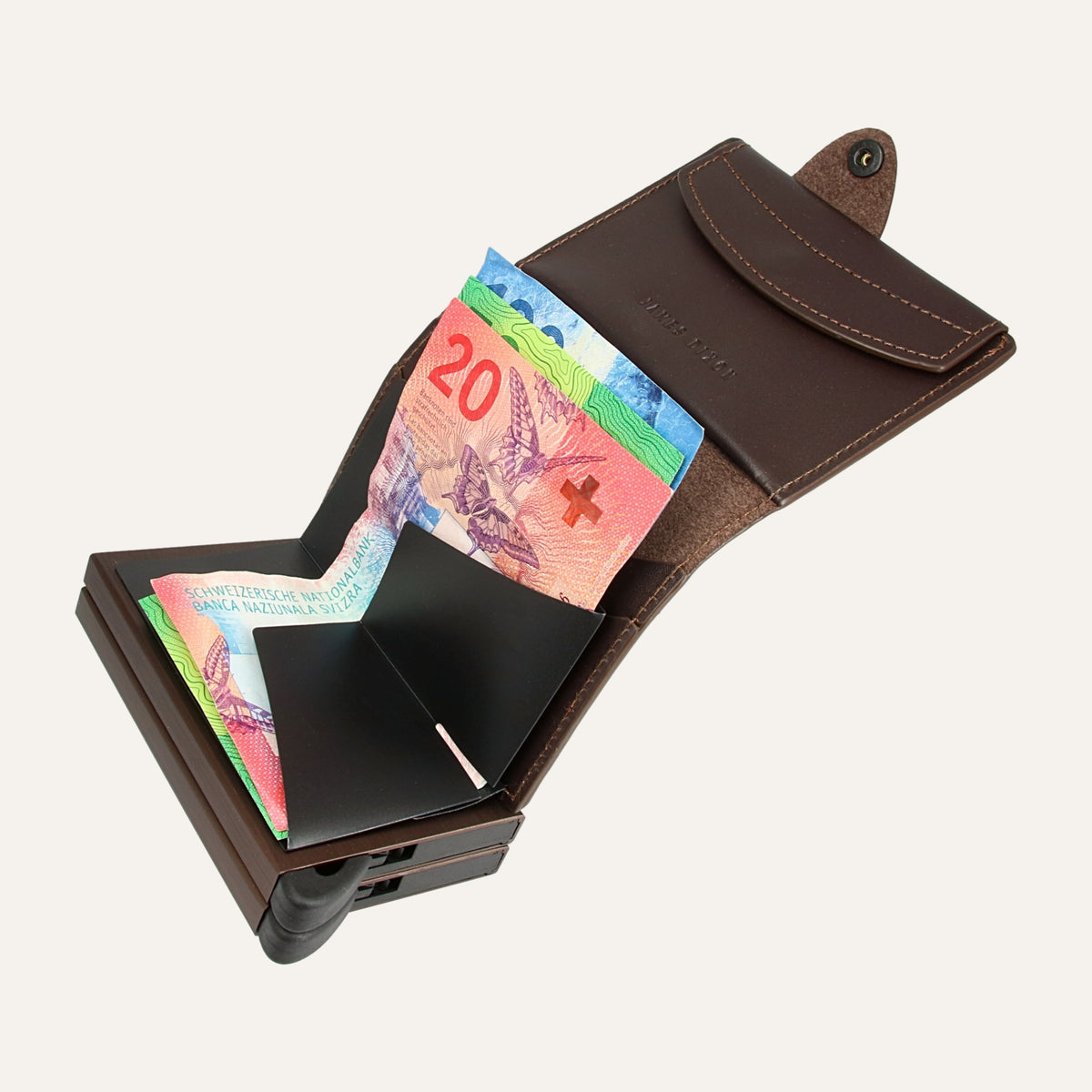 Cacao - One - XL - Coin Pocket - Snap - Wallet