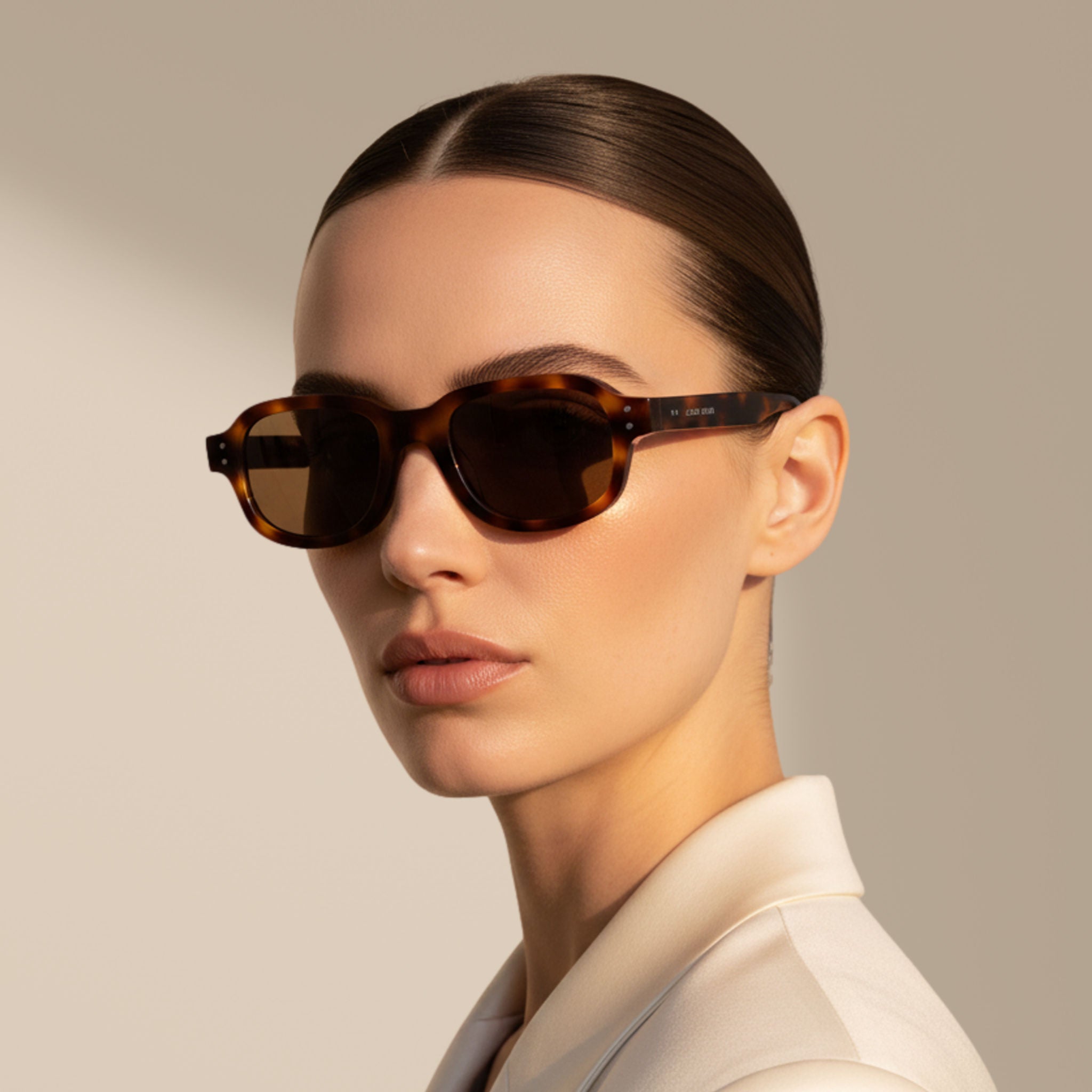 Havanna/Braun – Warwick – Rechteckig – Acetat – Sonnenbrille