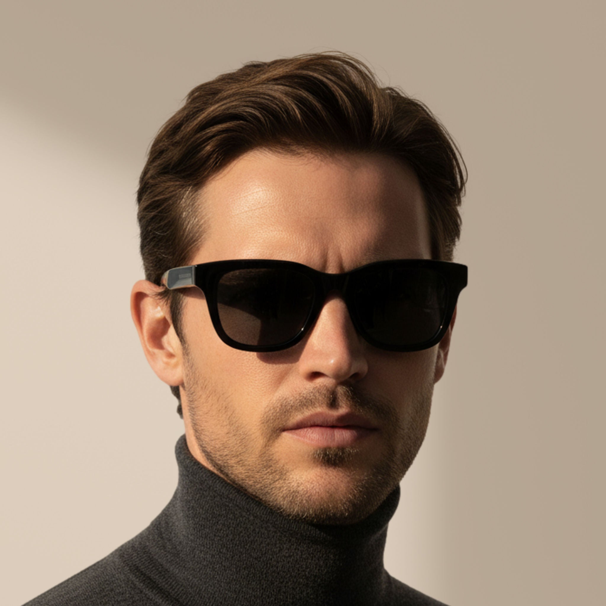 Nero/Grigio – Everett – Squadrata – Acetato – Occhiali da sole