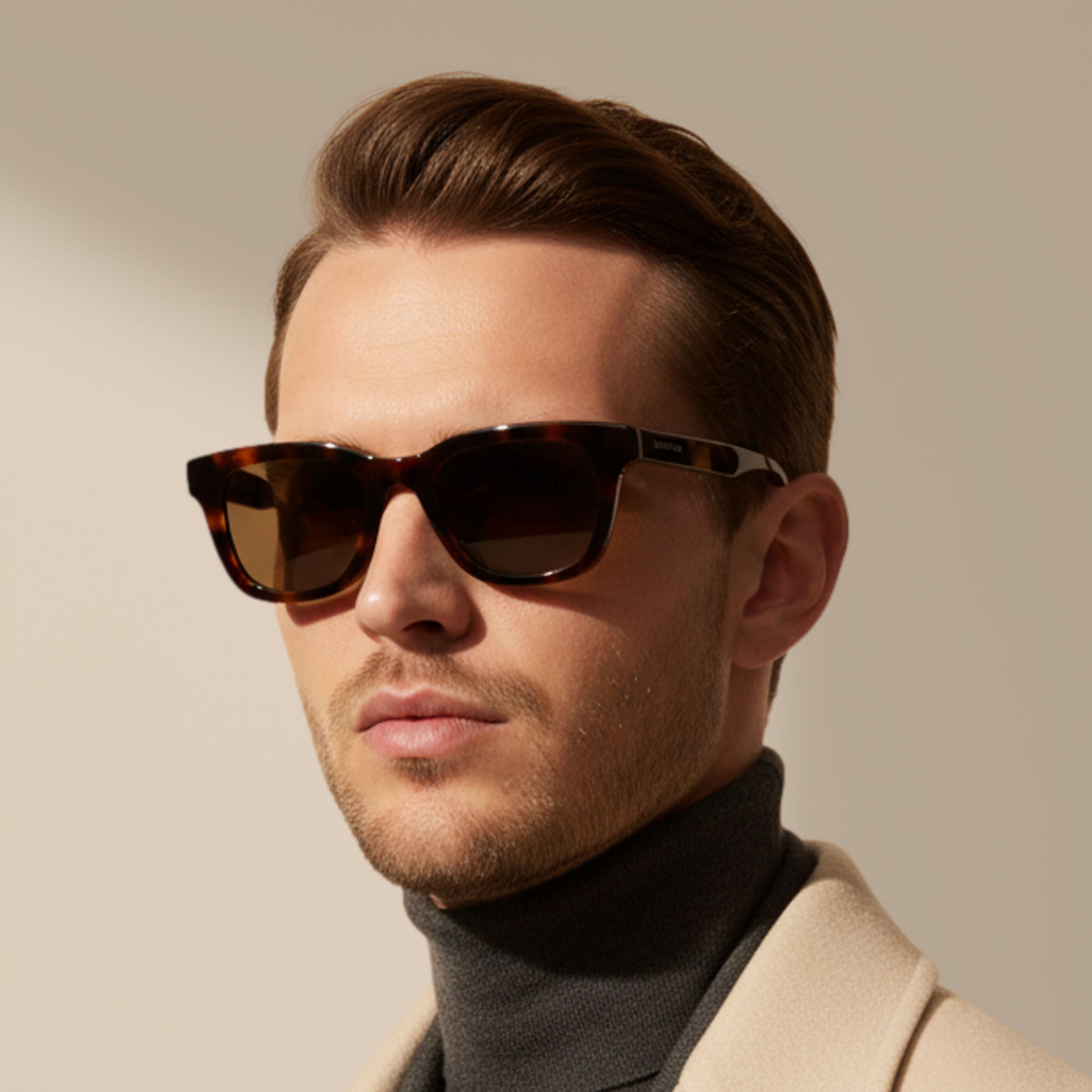 Carey/Marrón – Everett – Cuadrada – Acetato – Gafas de sol