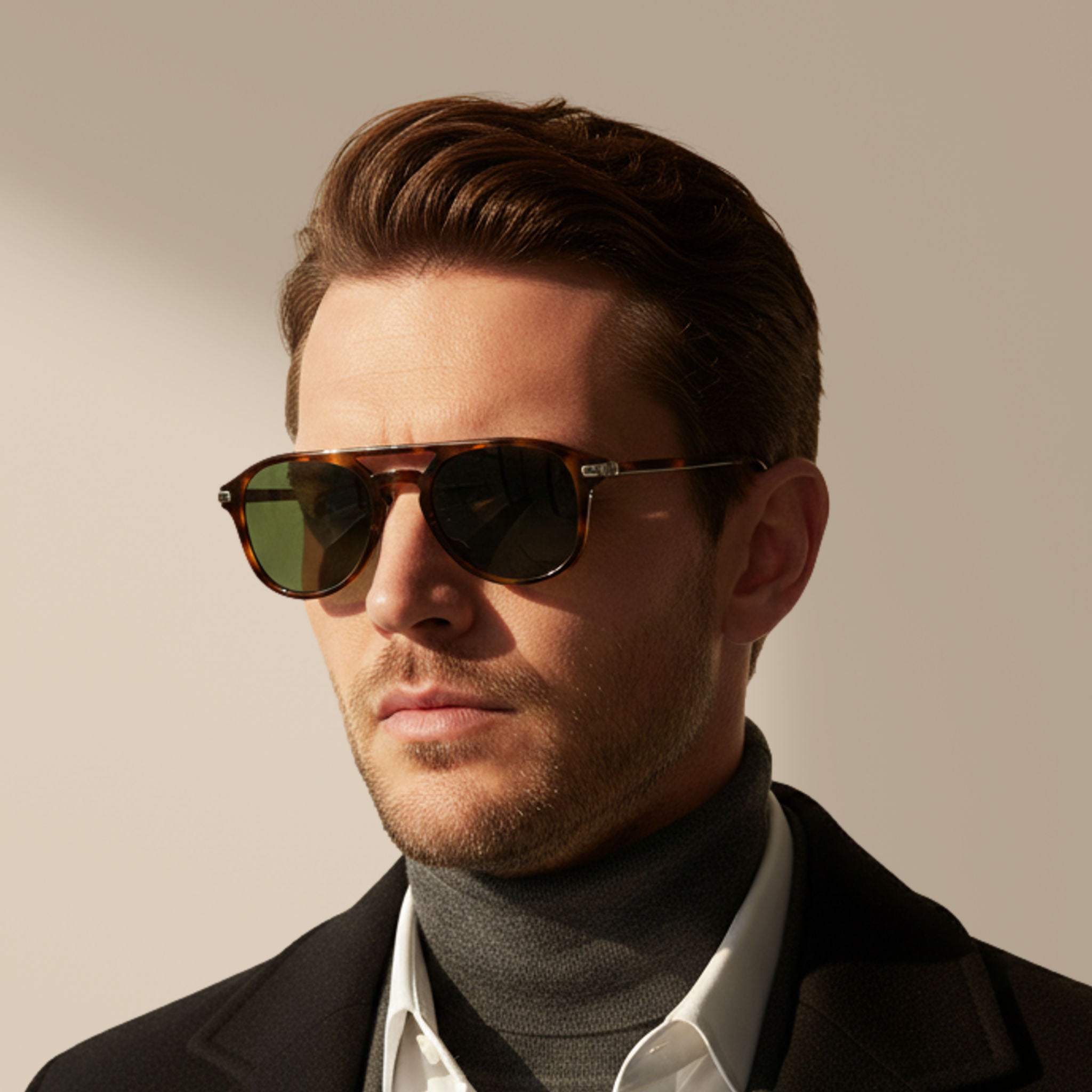 Tartarugato/Verde – Redfort – Aviator – Acetato – Occhiali da sole