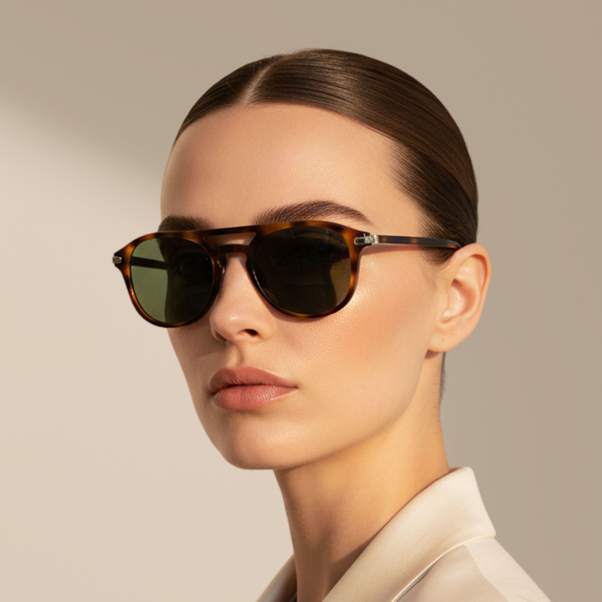 Tartarugato/Verde – Redfort – Aviator – Acetato – Occhiali da sole