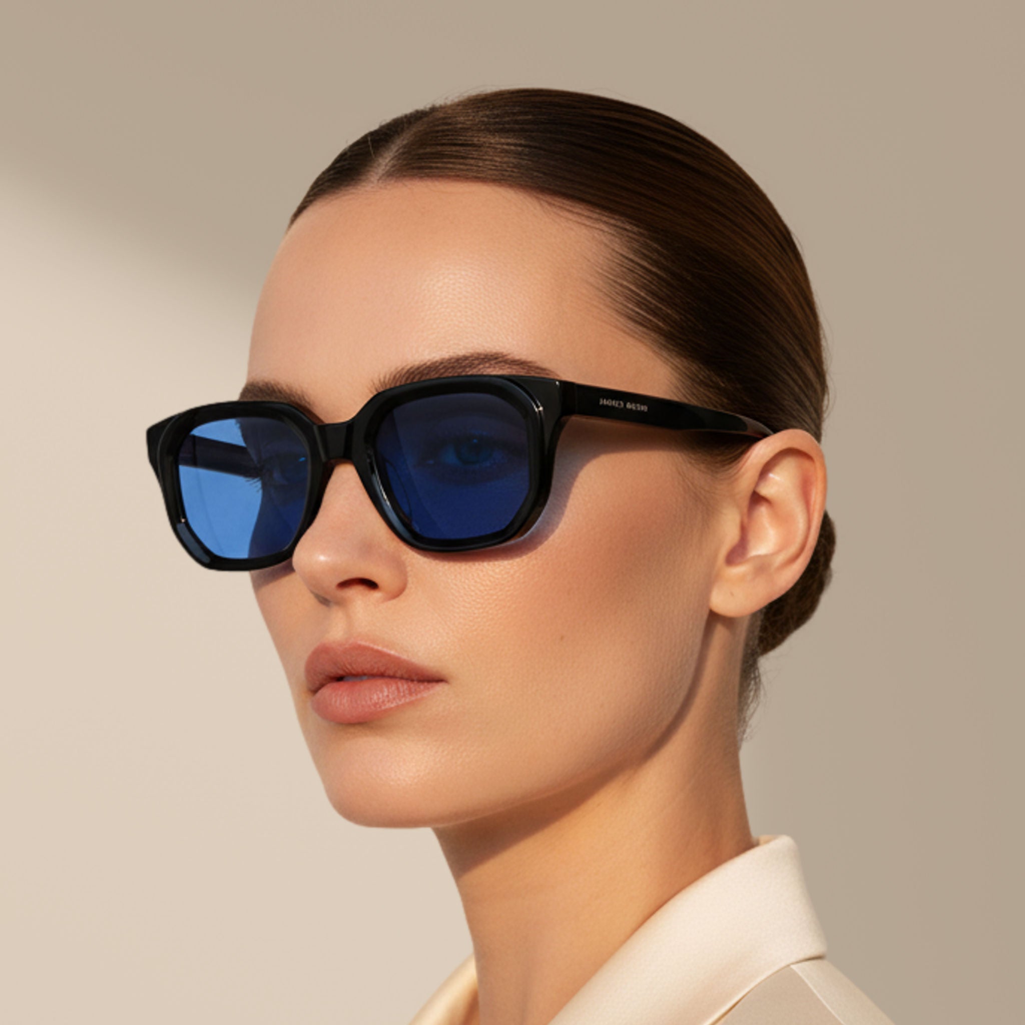 Negro/Azul – Brixton – Poligonal – Acetato – Gafas de sol